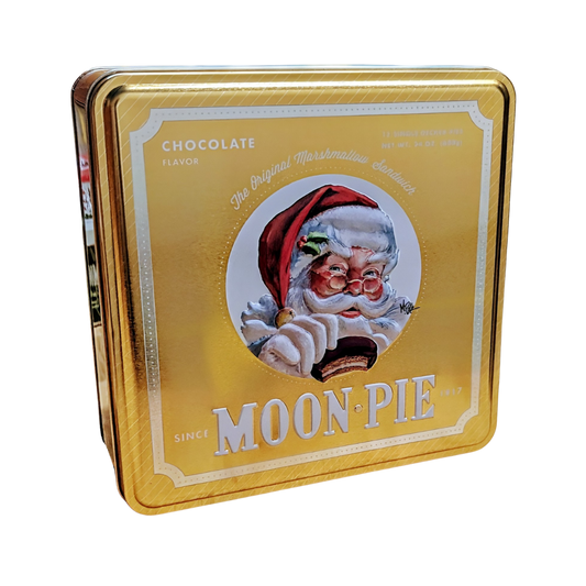 Gold Santa Tin