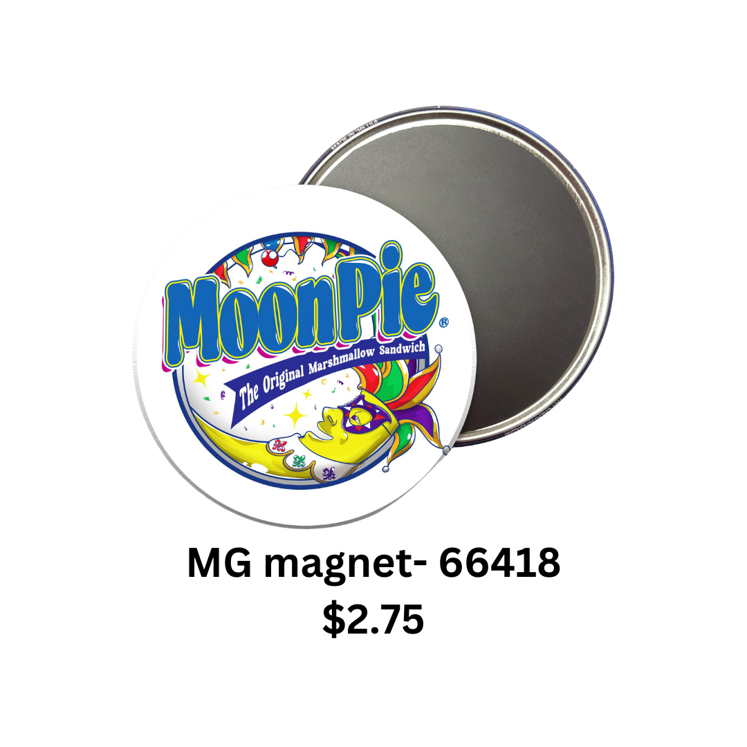 Mardi Gras Logo Round Magnet