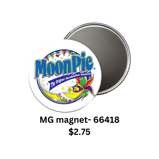 Mardi Gras Logo Round Magnet