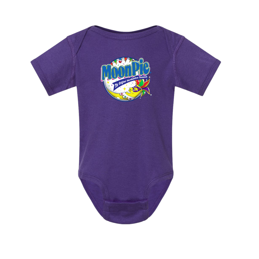 Mardi Gras MoonPie Onesie - Purple