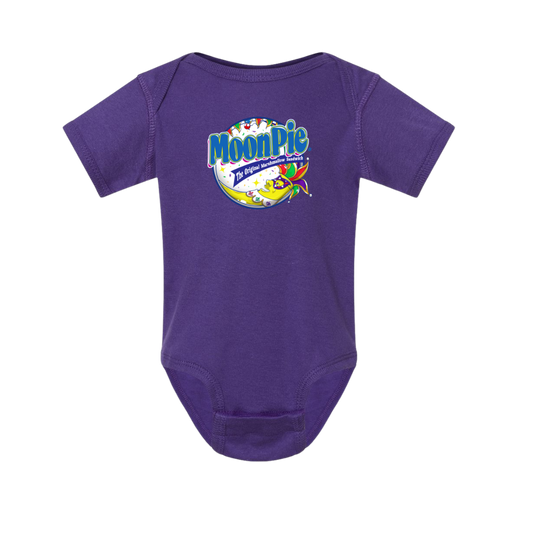 Mardi Gras MoonPie Onesie - Purple